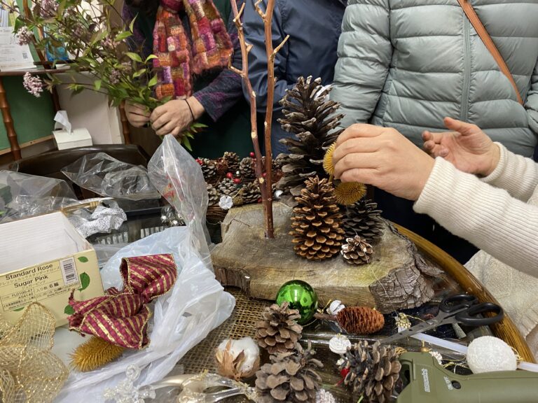 クリスマスリース作り